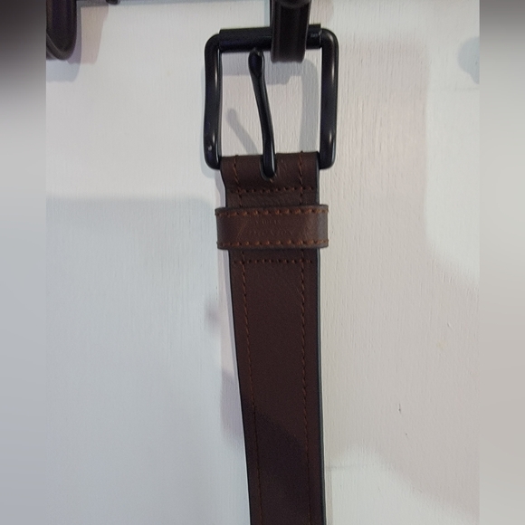 Dickies Men's Brown Leather Belt Size 32 - Picture 2 of 6